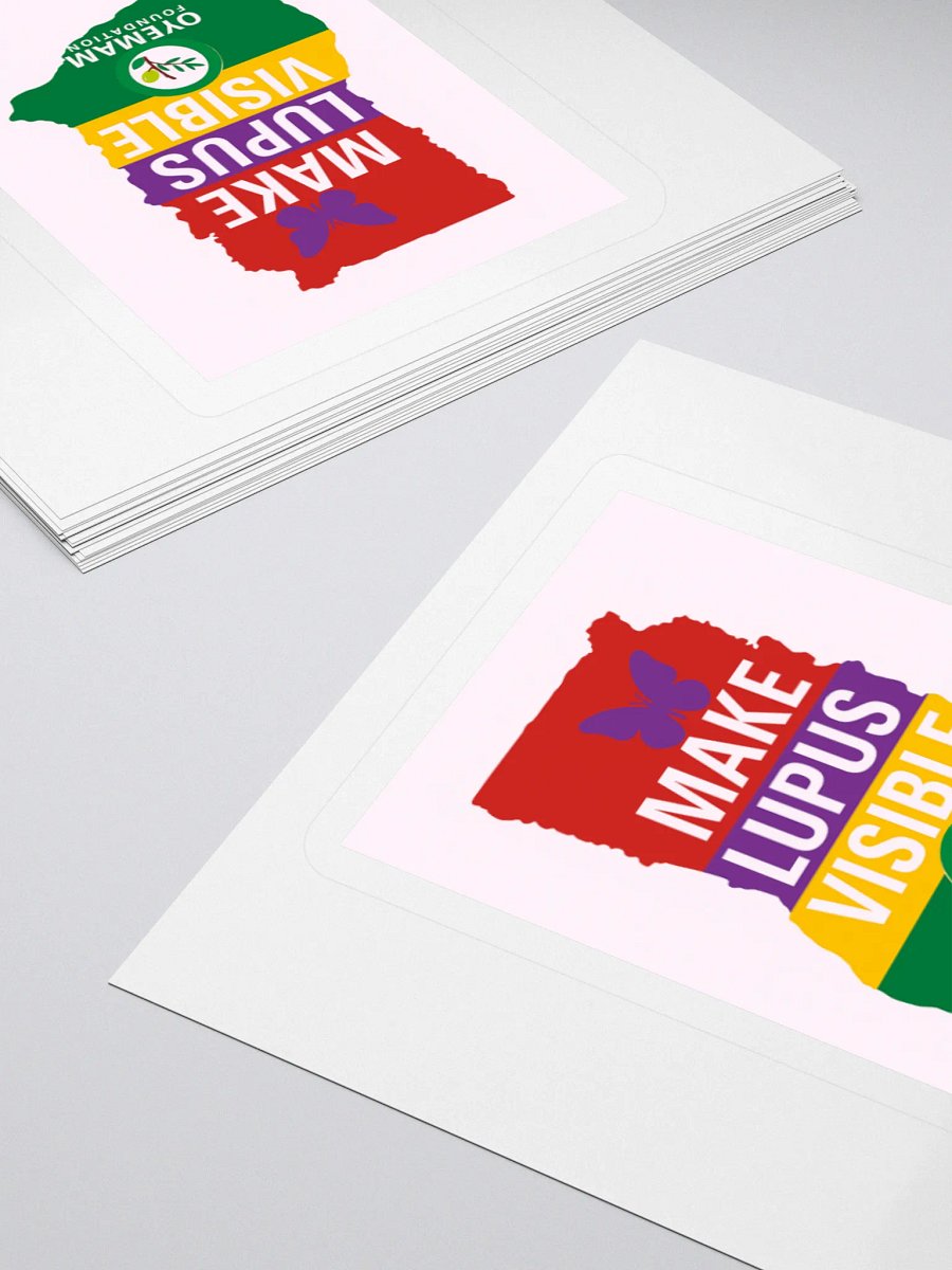 Visible Butterfly Lupus Awareness Stickers product image (12)