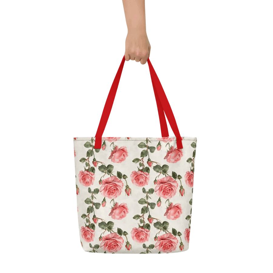 Elegant Rose Garden Large Tote Bag product image (7)