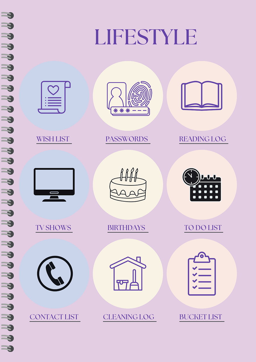 Detailed Undated Planner - Blue product image (5)