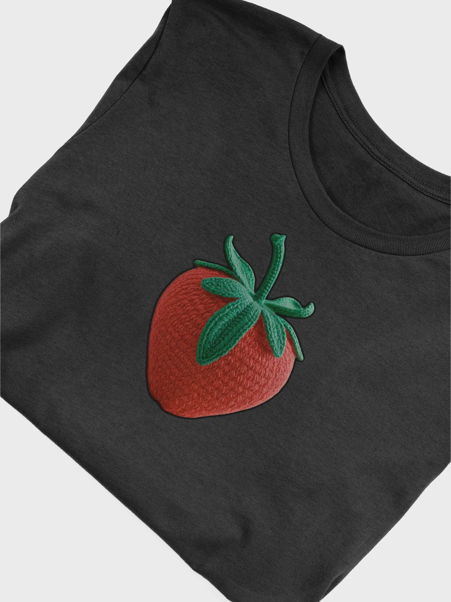 CozyAvocado Black Supersoft T-Shirt Strawberry #1 product image (5)