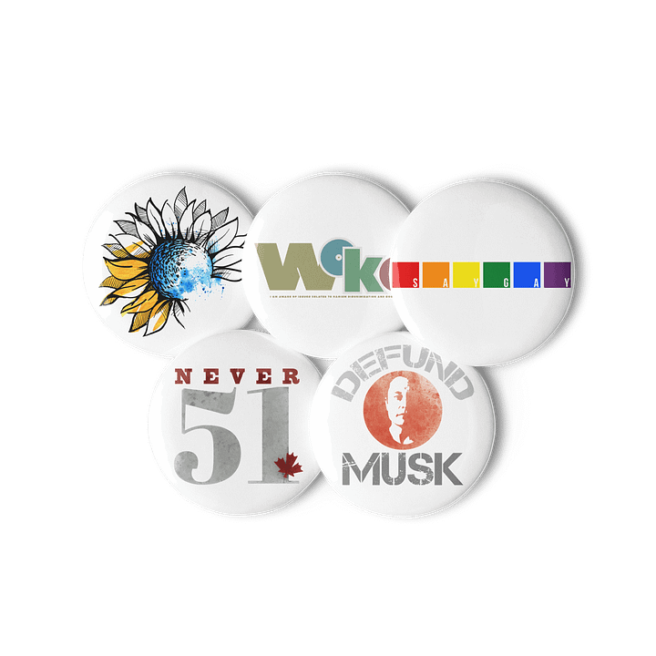 Democratic Political Smorgasbord Pack 3 Buttons Pins - Being Liberal product image (1)