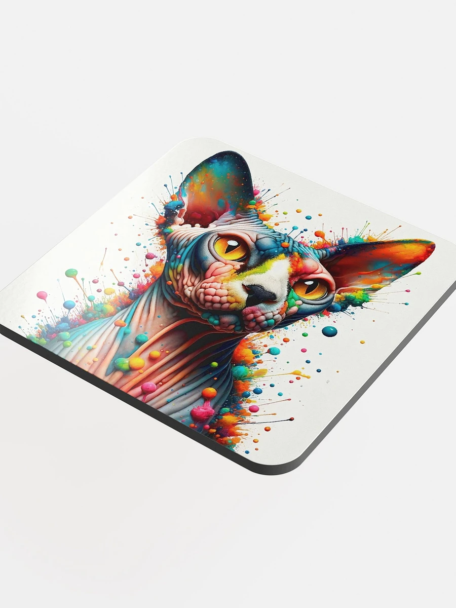 Glossed Cork Coaster: Sphynx product image (4)