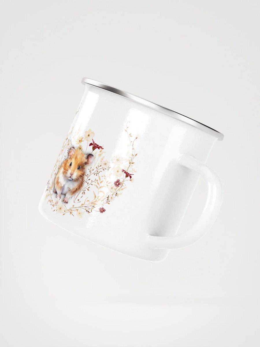 Whimsical Woodland HAMSTER Enamel Mug - Tasse für Hamsterfreunde product image (4)