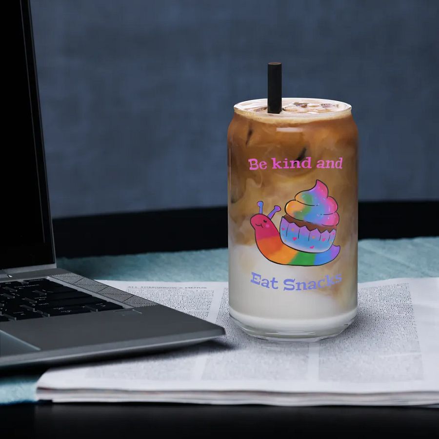 Rainbow Cupcake Snail Glass Tumblr product image (33)