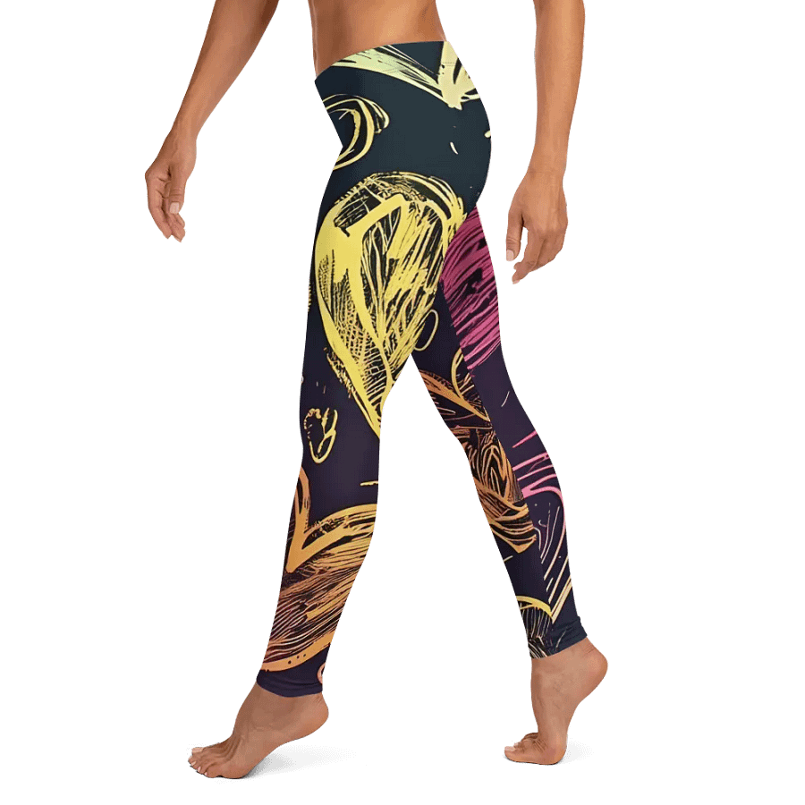 Leggings – Neon Hearts Print for Bold & Fun Style product image (10)