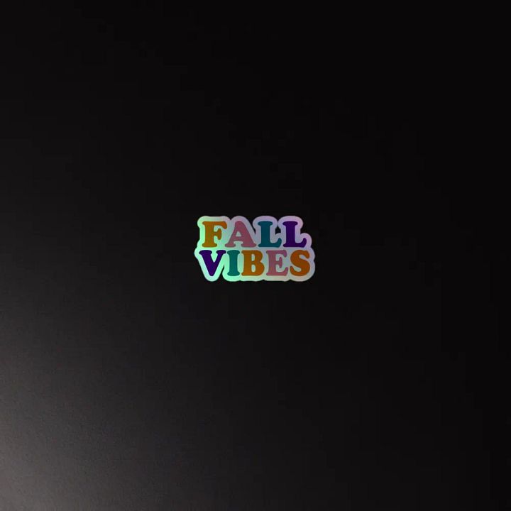 Fall Vibes Holographic Sticker Sheet product image (4)
