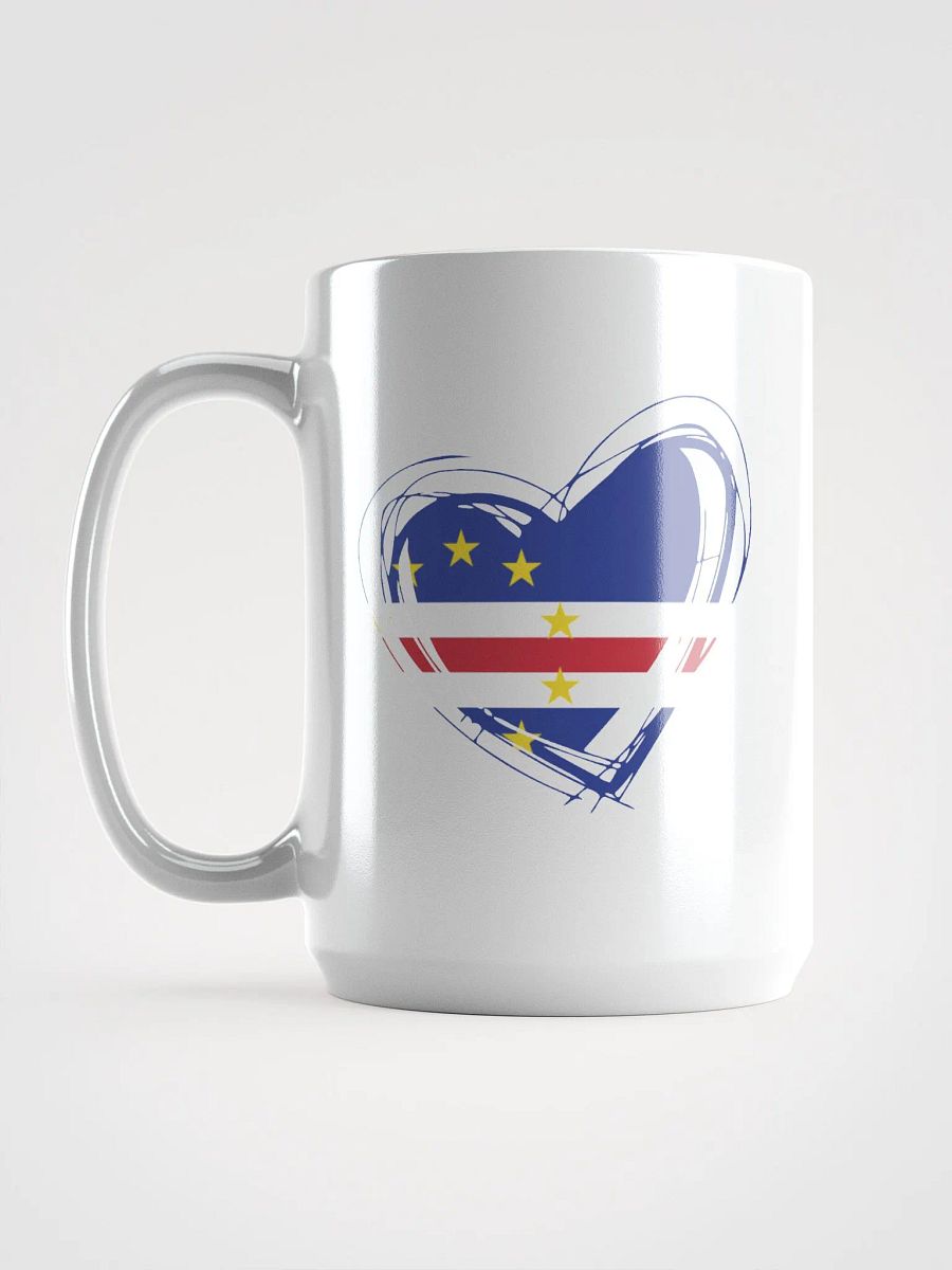 Cape Verde Heart Flag Mug product image (6)