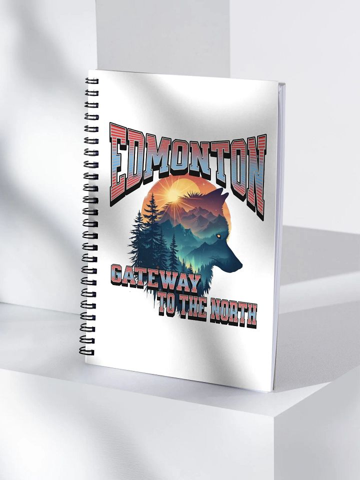 Edmonton Gateway to the North Wolf Spiral Notebook product image (1)