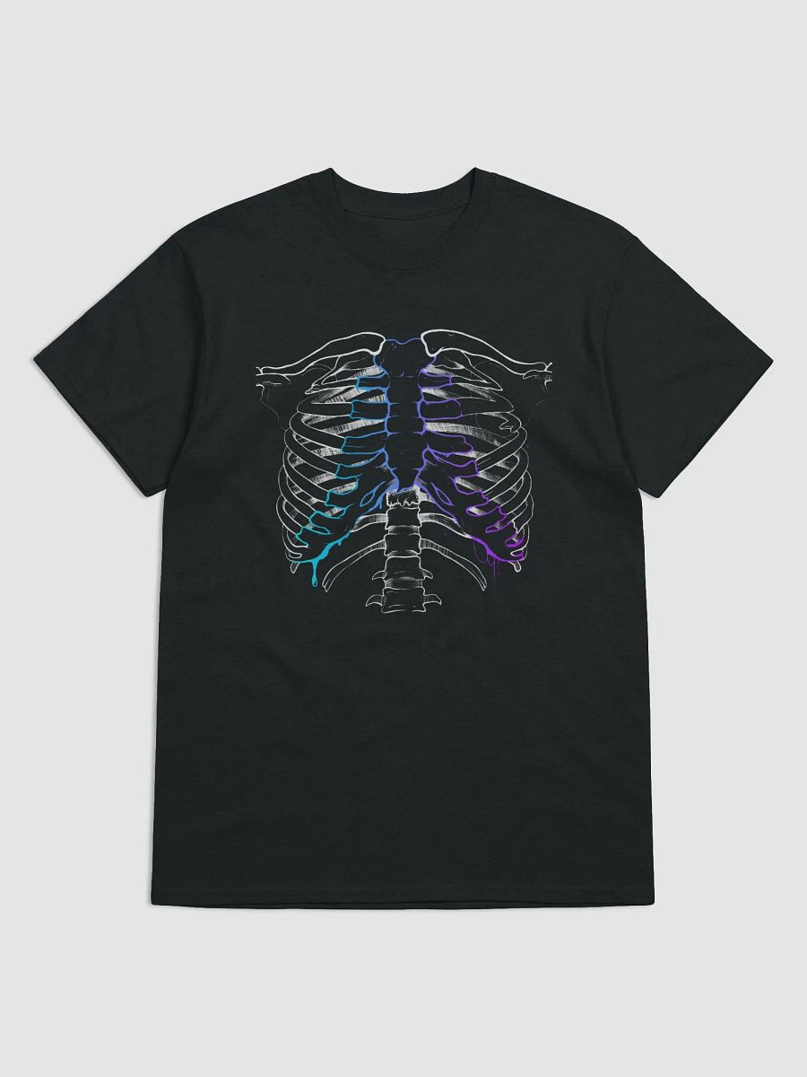 Graident Rib Tee - Black (More Sizes) product image (1)