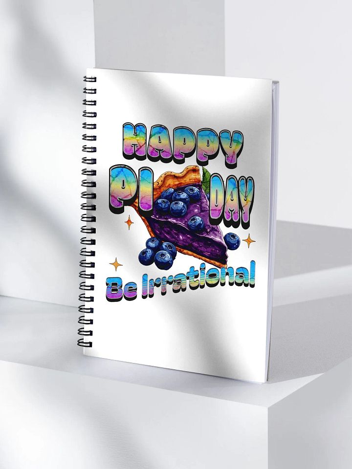 Happy Pi Day Be Irrational Rainbow Delight Spiral Notebook product image (1)