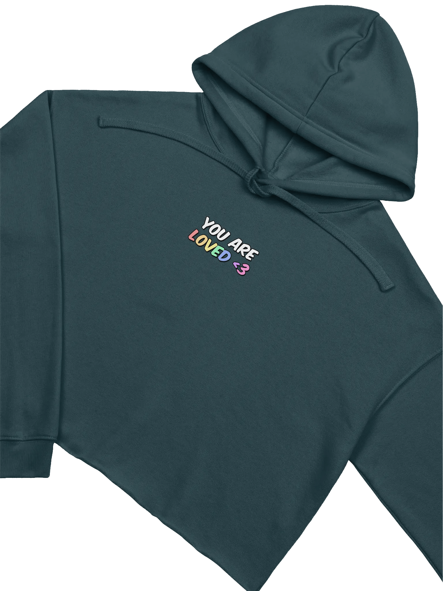 RAINBOW LOVE CROP HOODIE product image (3)