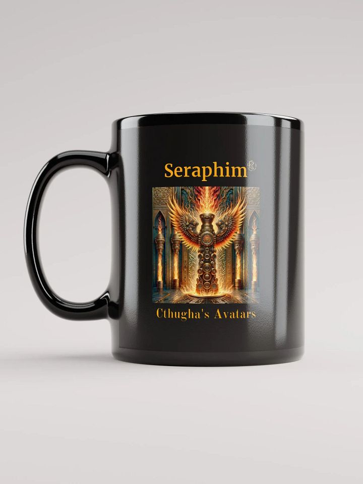 Supernal Seraphim | Black Glossy Mug product image (2)
