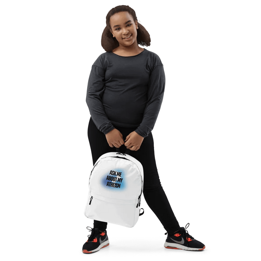 Ask Me About My Atheism Backpack product image (7)