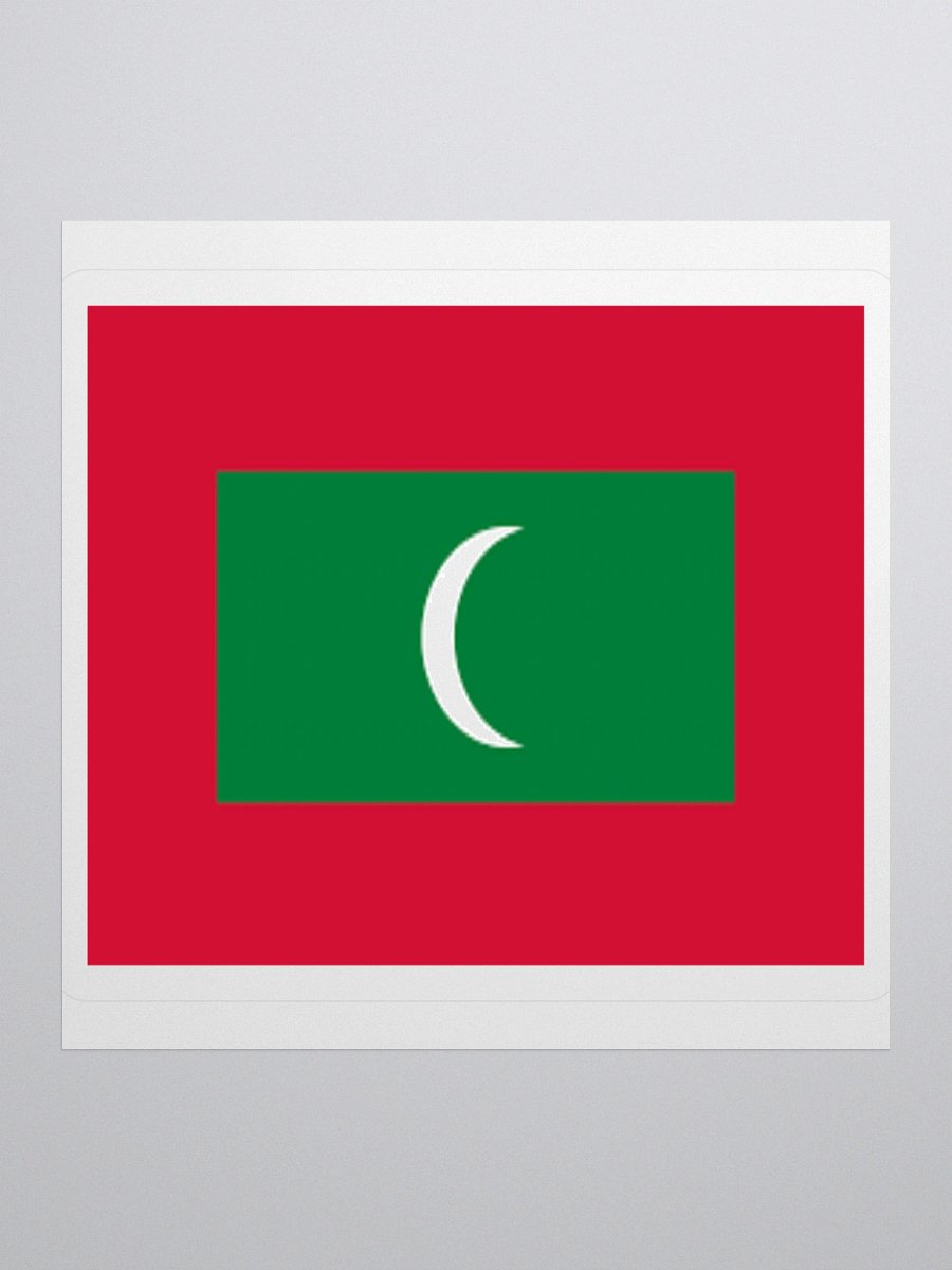 Maldives National Flag Sticker - Premium Vinyl Travel Souvenir product image (3)