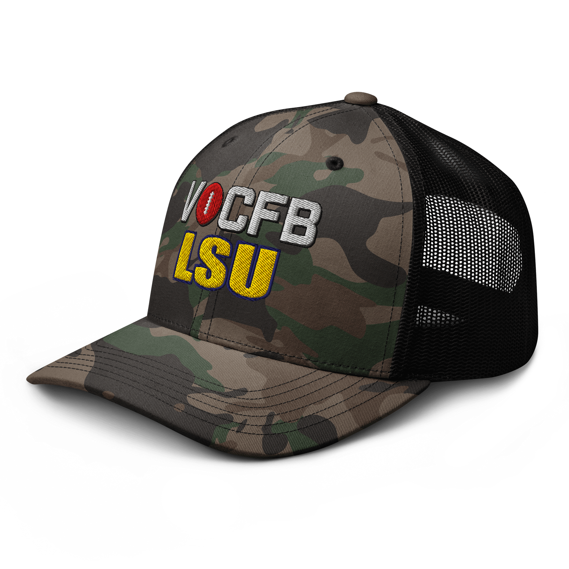 LSU VOCFB Camo Trucker Hat product image (6)