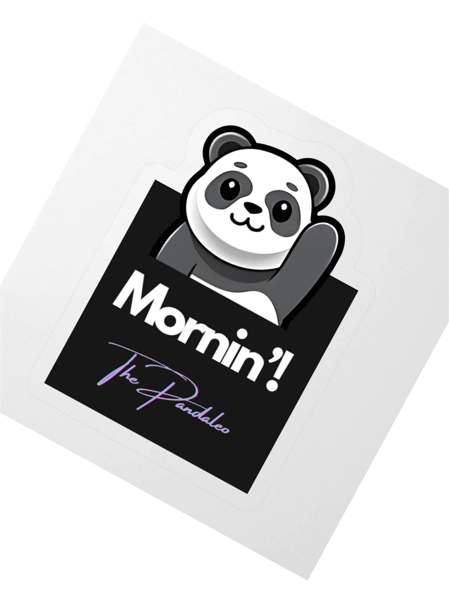 The Mornin' Panda Kiss Cut Stickers product image (2)