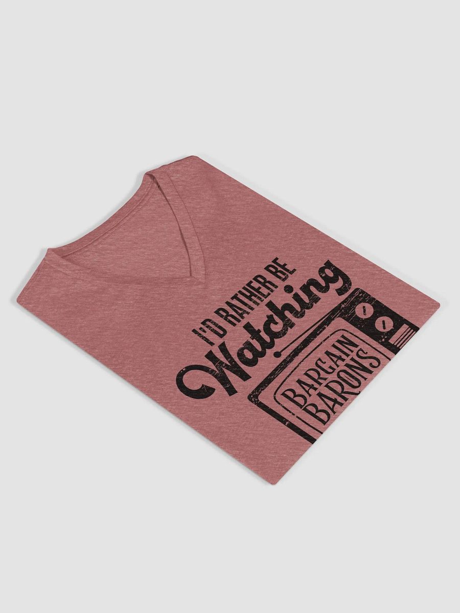 I'D RATHER BE WATCHING BB (Ladies' V-Neck - Light) product image (4)