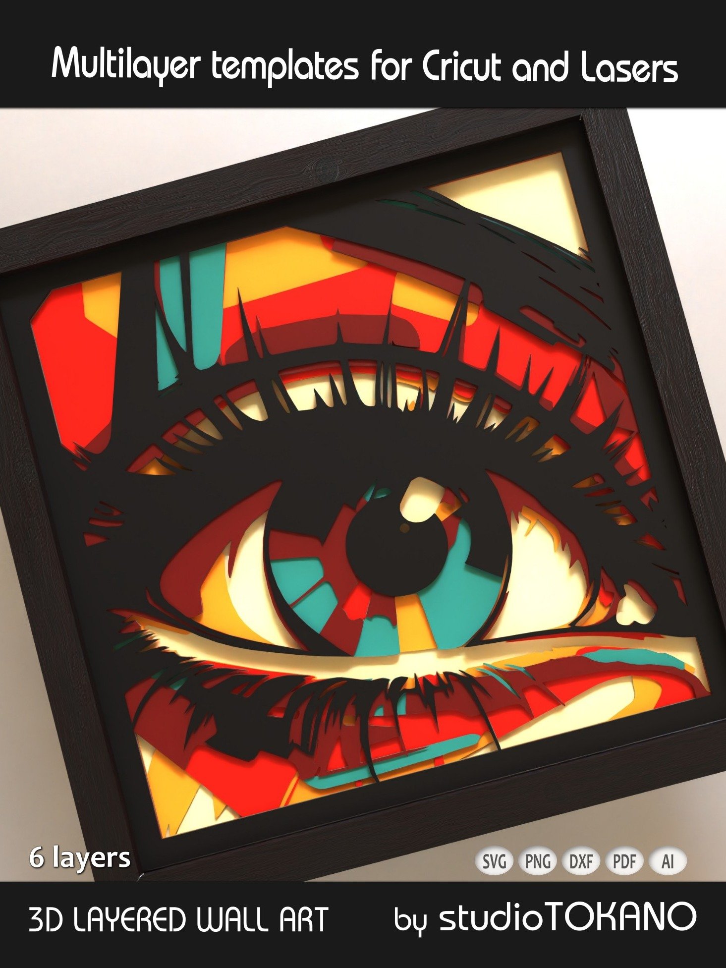 Eye 3D layered mandala product image (7)