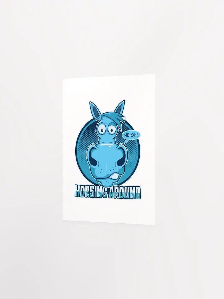 Funny Retro Horse Lover Poster – Horsing Around Print product image (24)