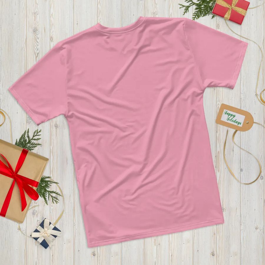 Plain Bubblegum Pink Soft Summer Men's Crewneck Polyester Heavyweight Premium T-Shirt by Treasure Pie product image (12)