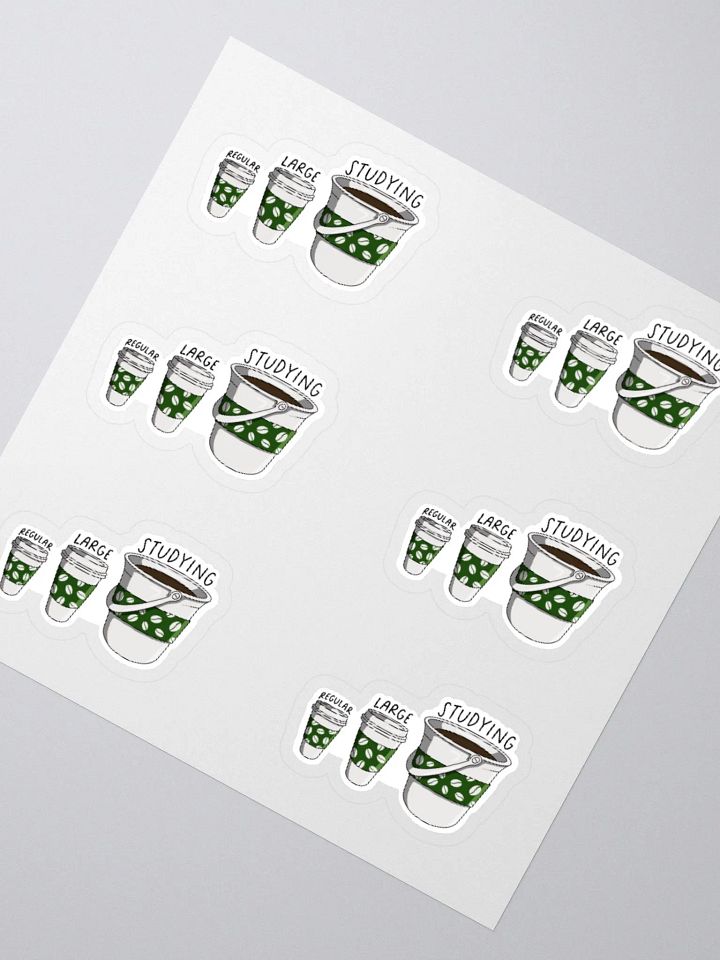 Coffee Study Sticker (MEDIUM Sheet) product image (2)