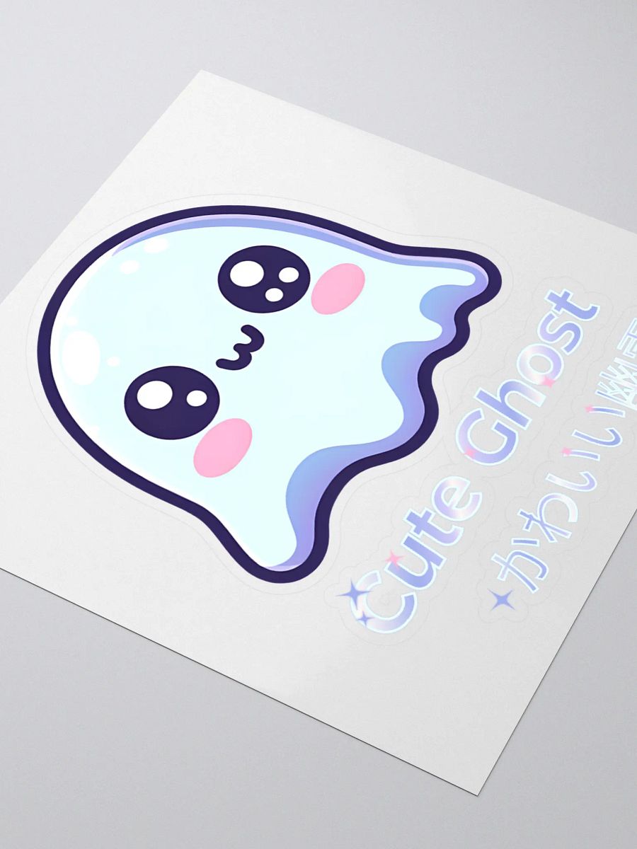 Cute Ghost Kiss Cut Sticker product image (3)