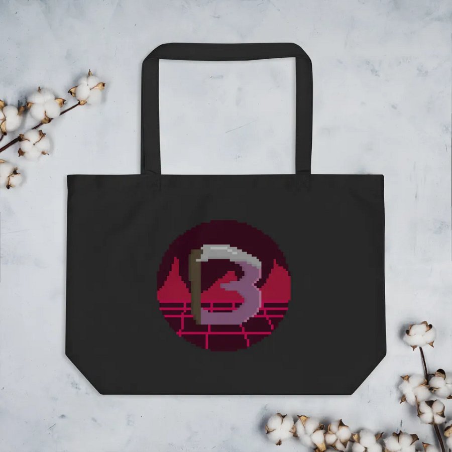 Large Harbingerofbeth Scythe Logo by Cassafrassarole Tote Bag product image (3)