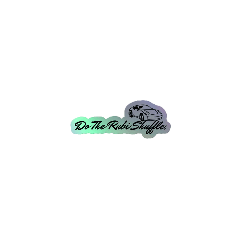 Rubi Shuffle Holographic Sticker