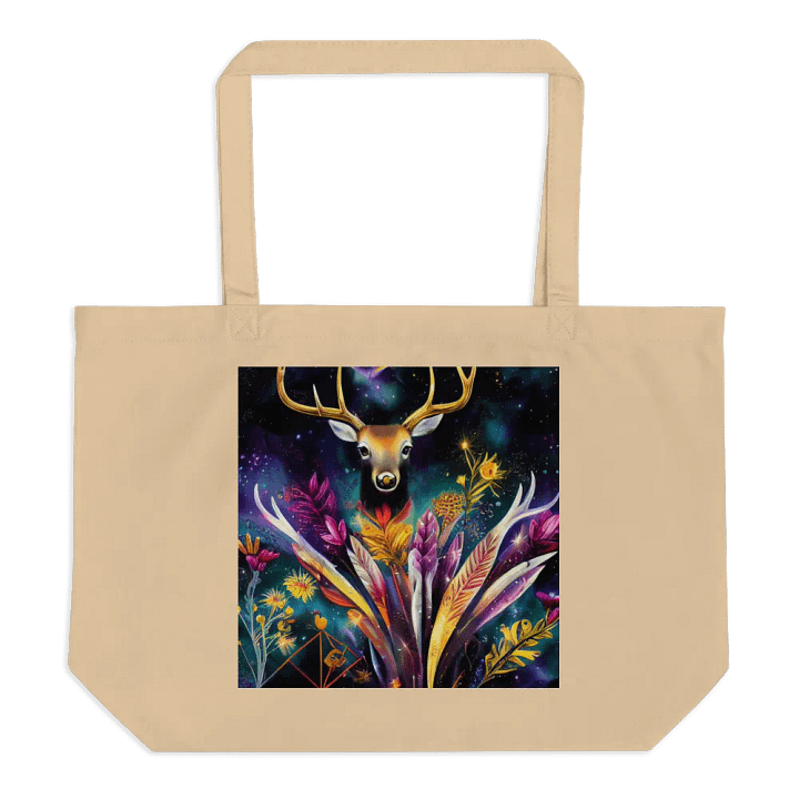Cosmic Deer Fantasy Tote Bag product image (1)