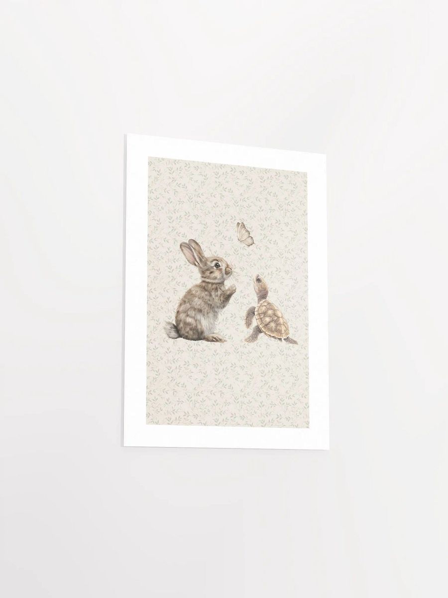 Boho Bunny and Turtle Nursery Print product image (4)