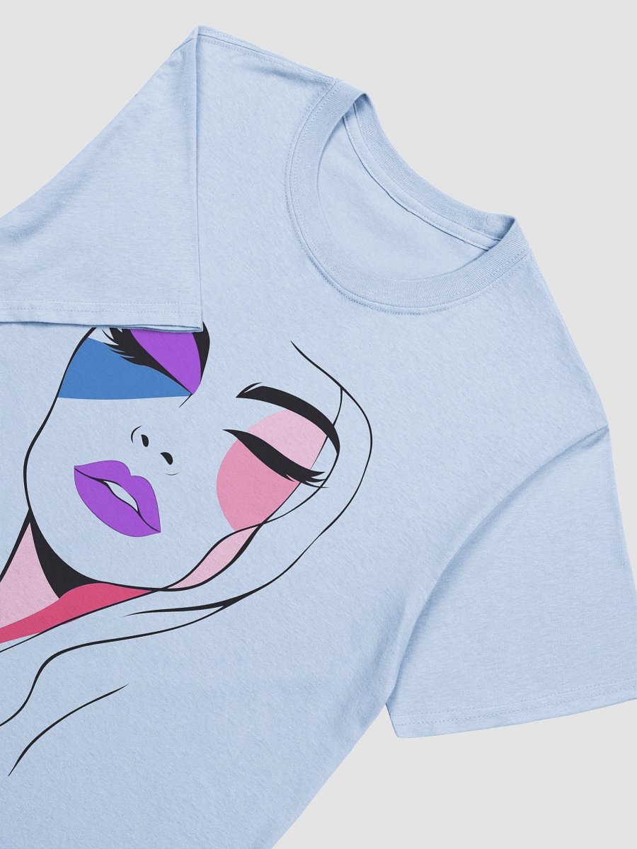 Minimalist Female Face Line Art T-Shirt – Modern Abstract Woman Drawing Tee product image (12)
