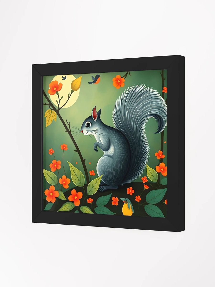 Art Nouveau Moonlit Squirrel Fantasy Framed Poster product image (10)
