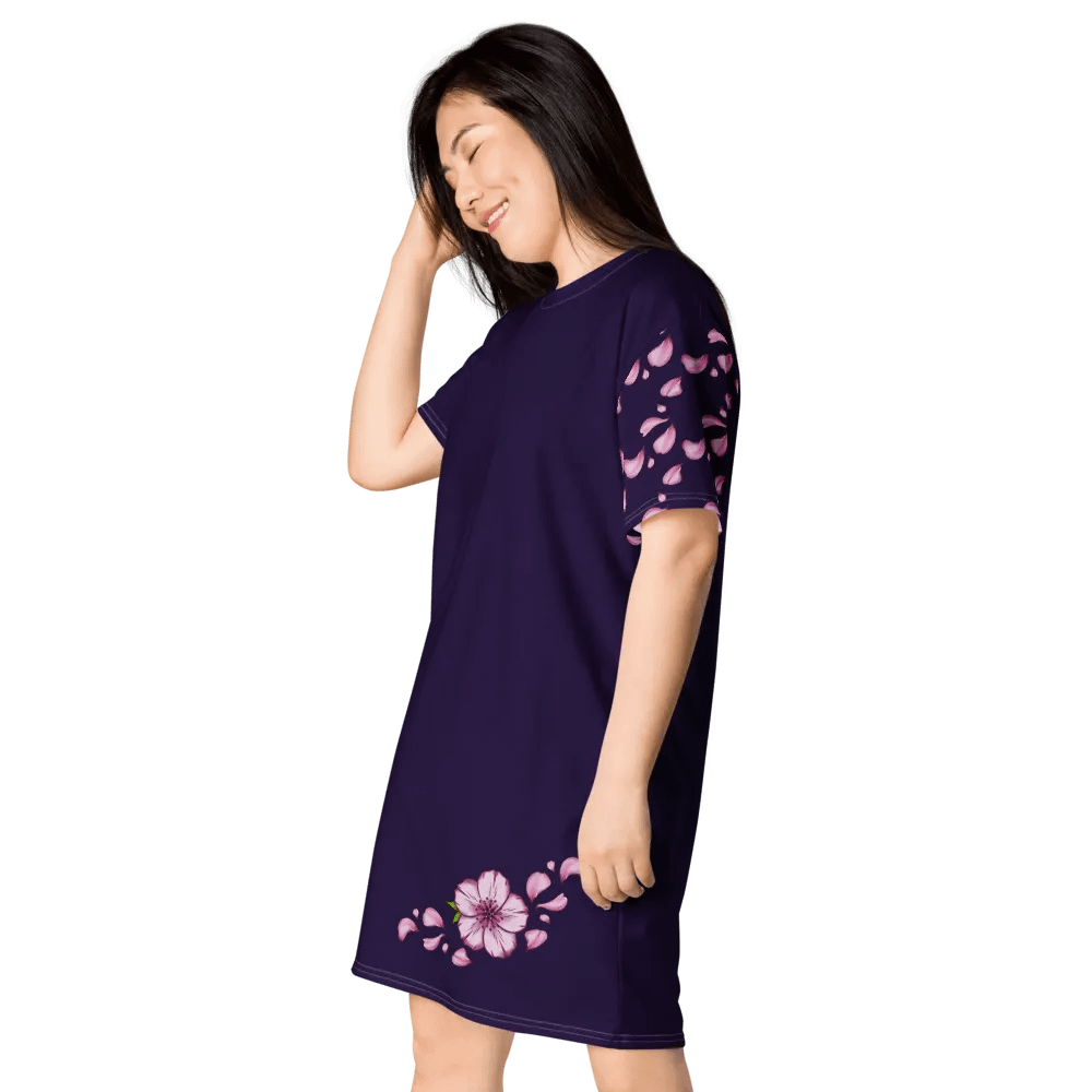 "Blossomz After Midnight" T-Shirt Dress product image (4)