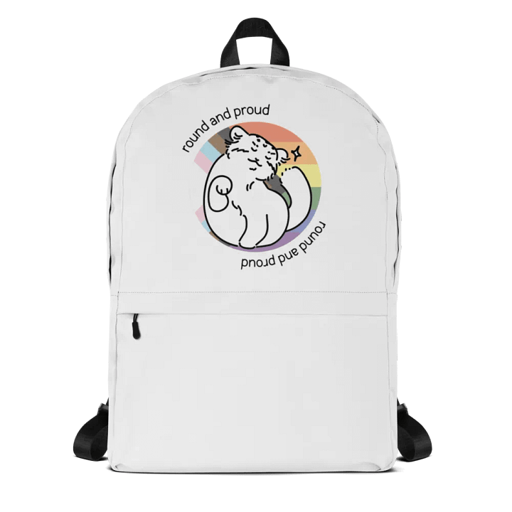 Round and Proud Manul Pride Pastels Version - Backpack product image (1)