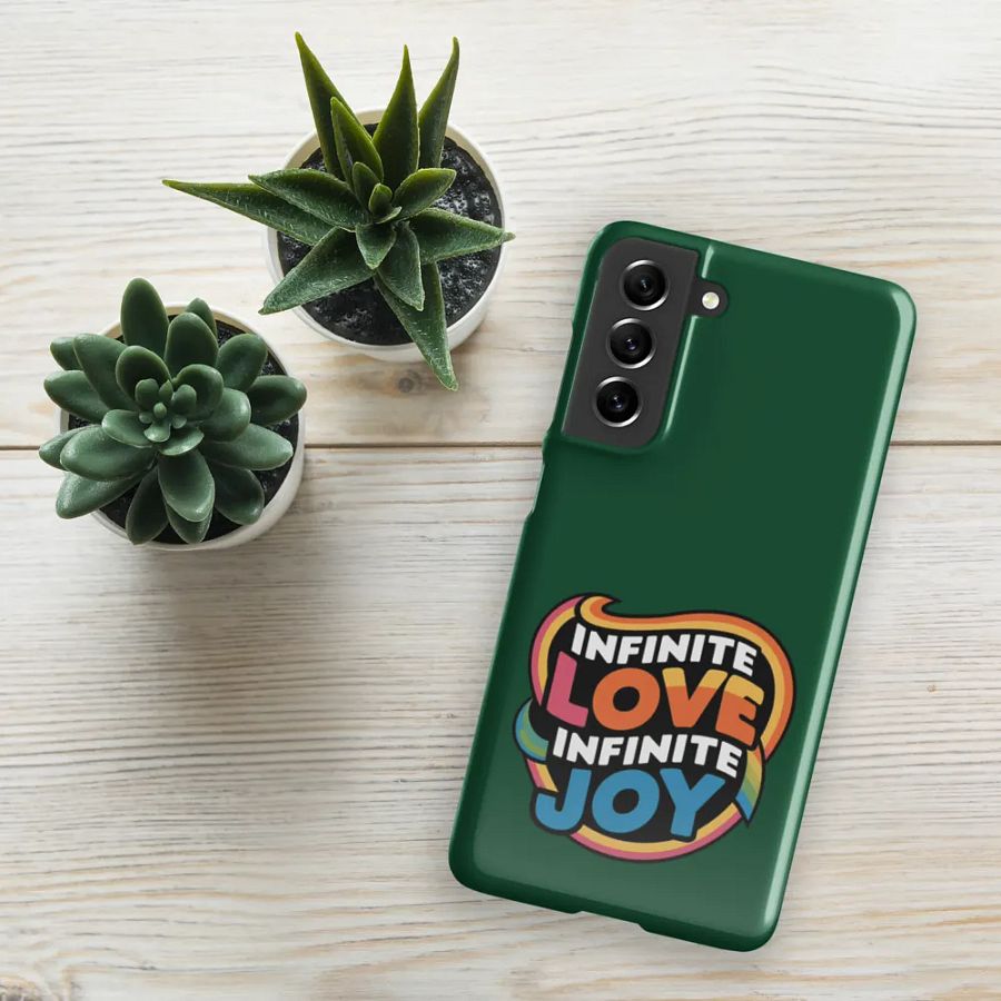 Infinite Love Infinite Joy Snap Case for Samsung (Green) product image (5)