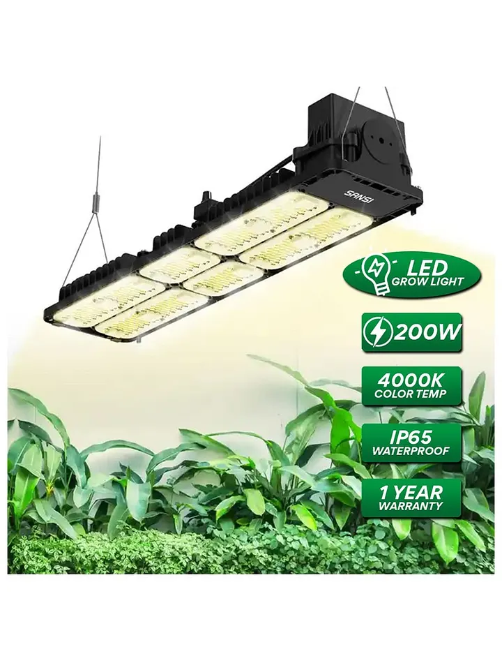 SANSI Dimmable LED Grow Light Full Spectrum and Sunlight Grow Light Lamp for Indoor Garden Houseplants/Greenhouse (100W/200W) product image (2)