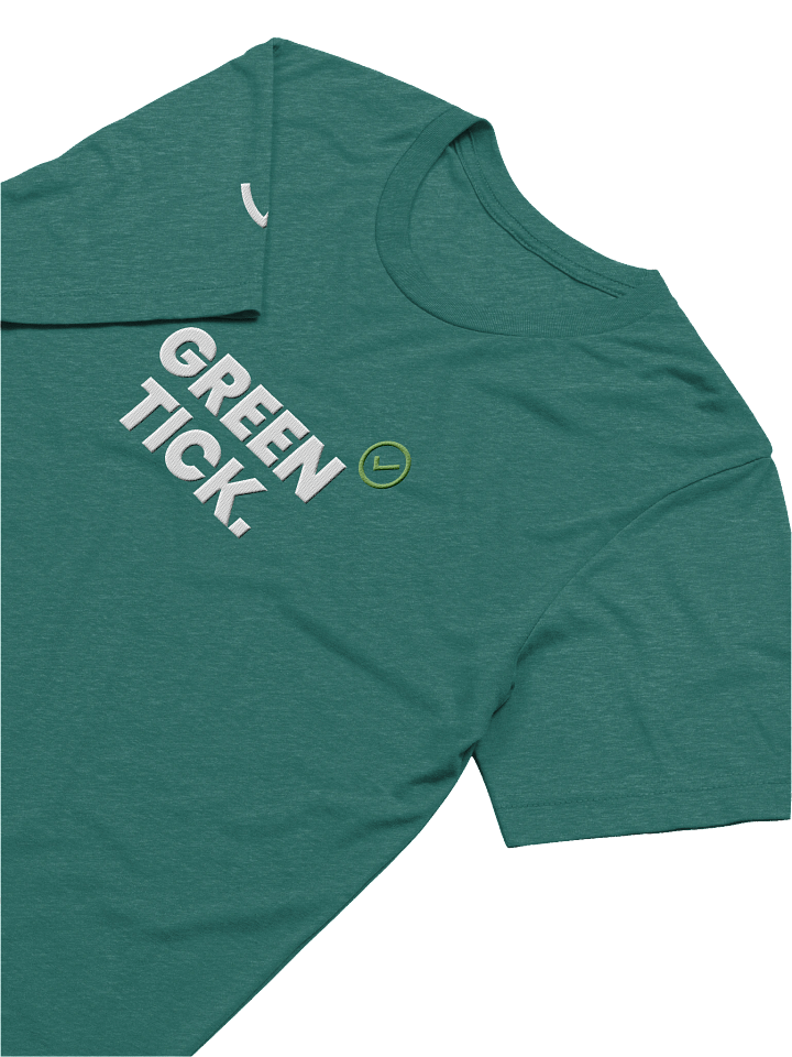 GREEN TICK Teal Triblend Short Sleeve T-Shirt product image (2)