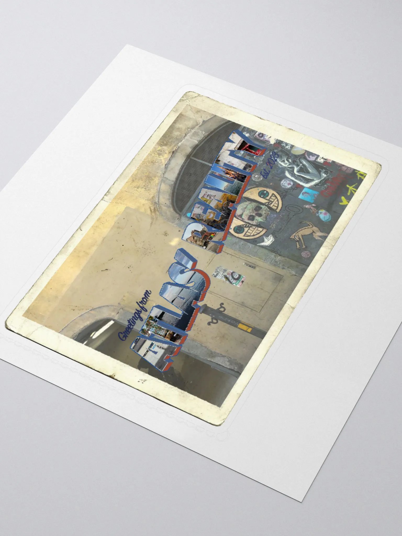 Atlas' Reality Postcard Sticker product image (3)