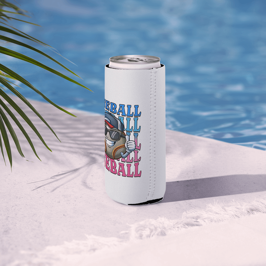 Baseball Thumbs Up Smiling Can Cooler product image (6)