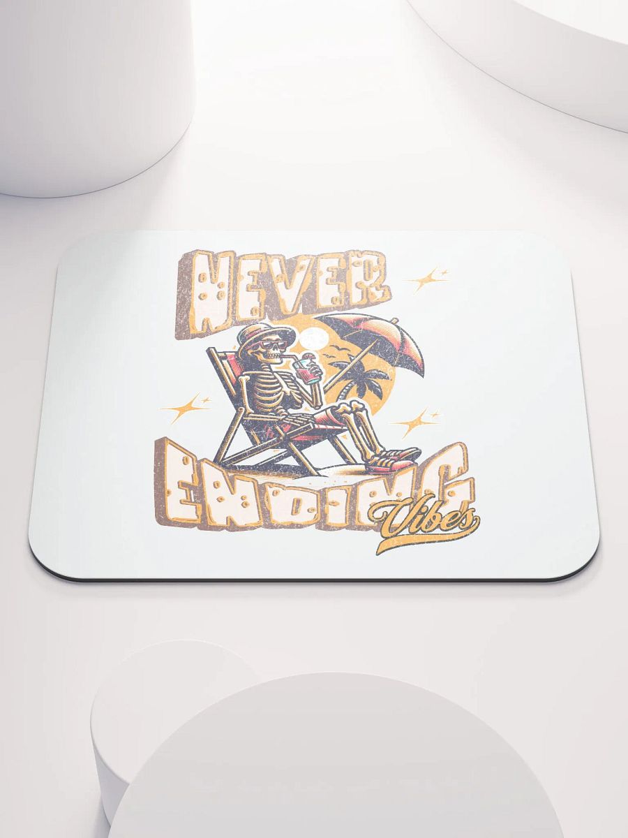 Never Ending Vibes Skeleton Tropical Mouse Pad product image (1)