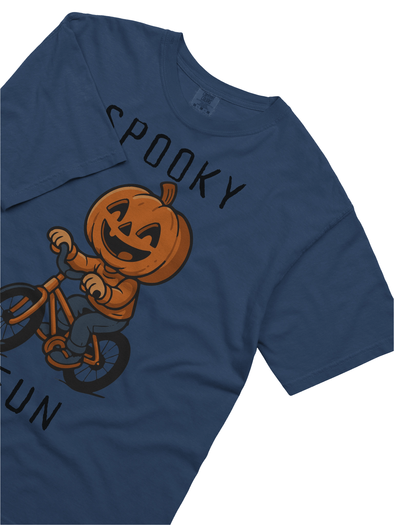 “Spooky Fun Rider” Kids Halloween BMX Tee product image (10)