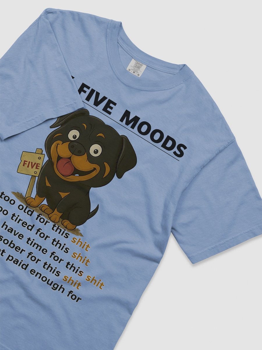 FIVE Moods Rottweiler Cartoon T-Shirt product image (30)