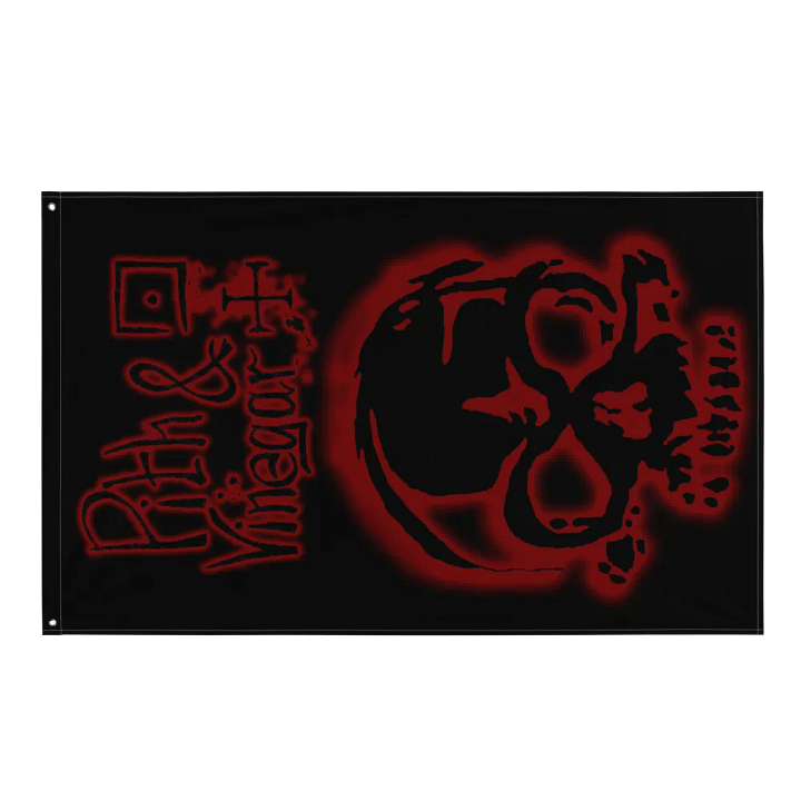 Pith & Vinegar hanging flag product image (1)