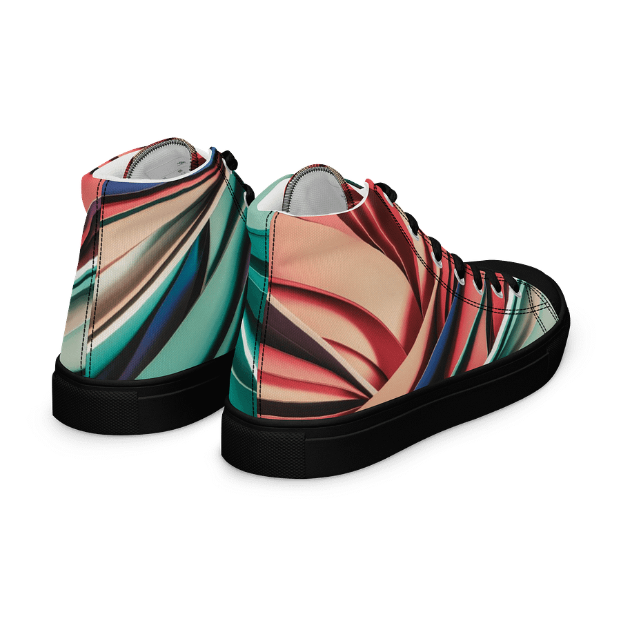 Graphic Grove Women's High-Top Canvas Shoes - Abstract Art Design, Vibrant Colours, Comfortable Fit product image (7)