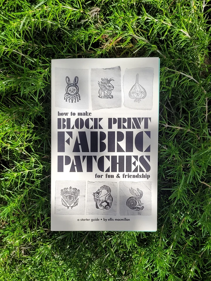 Block Printing Fabric Patches Zine product image (1)