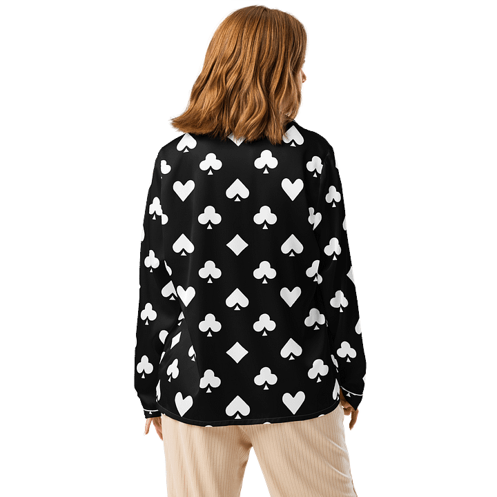 Chic Card Suit Pajama Top product image (2)