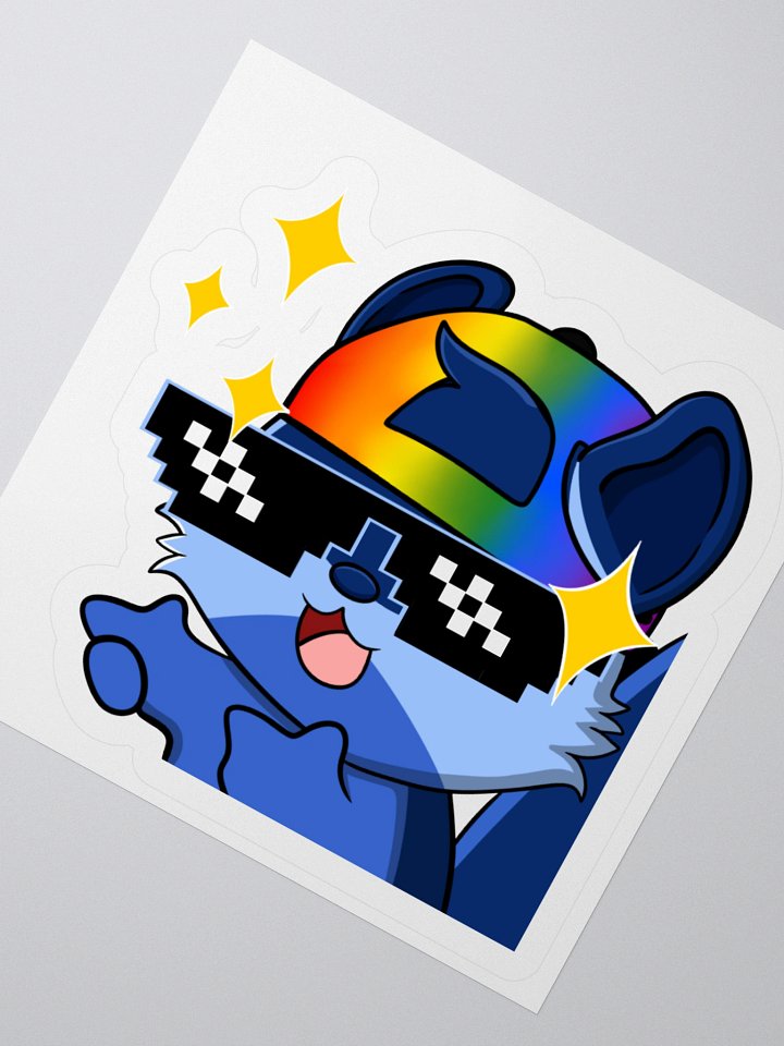Pride Cool Guy Bandit Sticker product image (2)
