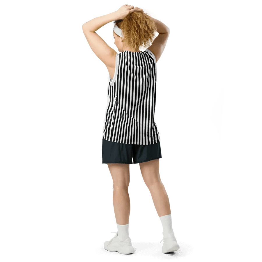 One Paradise Lane Black Stripes Basketball Jersey product image (5)