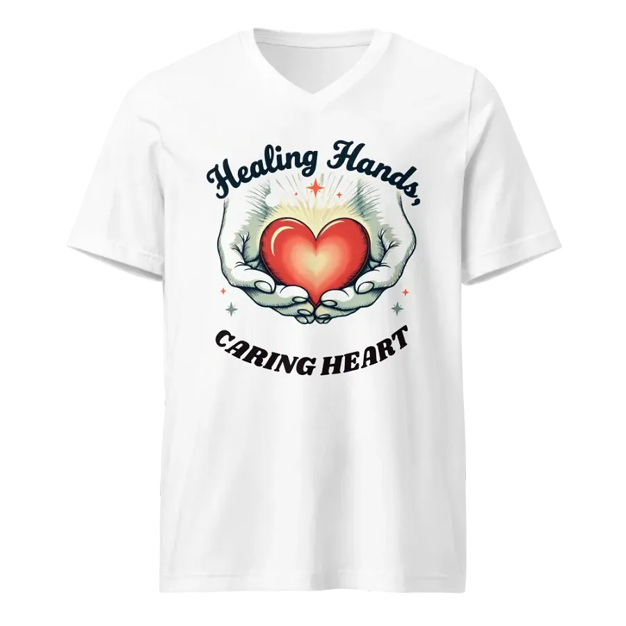 Healing Hands - Caring Heart V-Neck Tee product image (1)