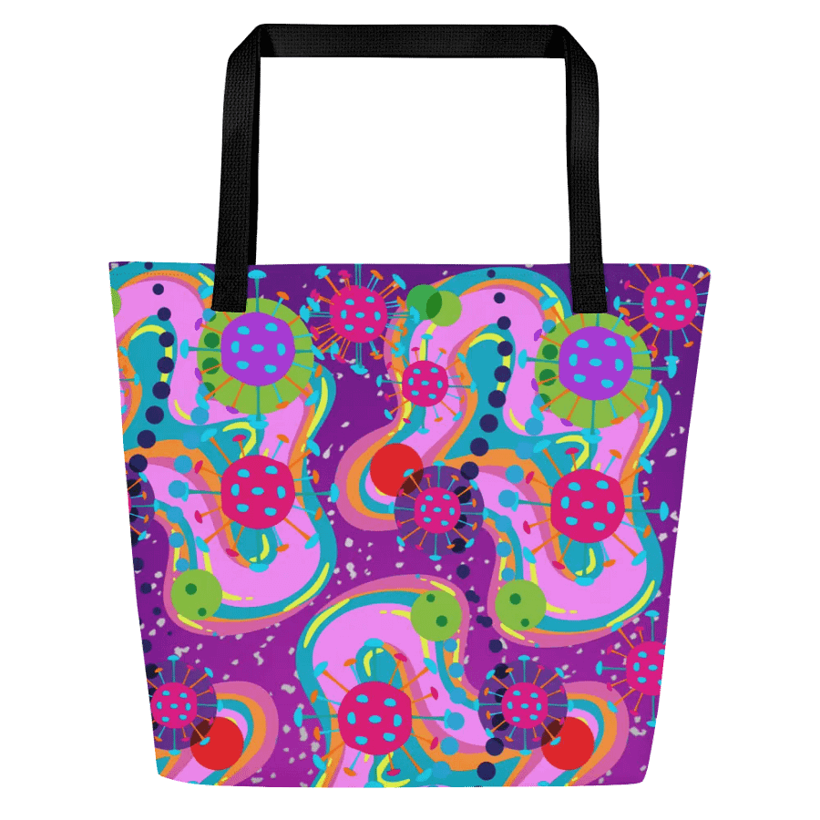 Psychedelic Dreams All-Over Tote for the modern ladies genZ techis product image (1)